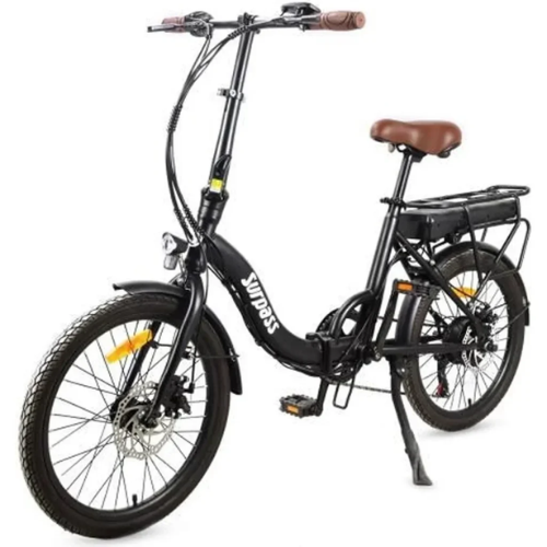 SURPASS SURVAEPLIANTN – 20" Faltbares Elektrofahrrad Schwarz – 6-Gang – 10-Ah-Akku