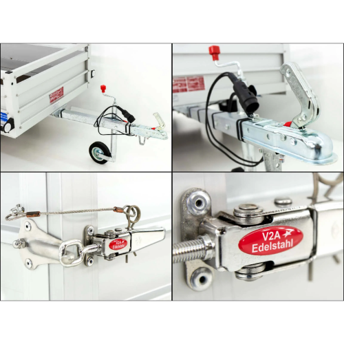Autotransportanhänger | Nutzfläche 105 × 205 cm | 750 kg | mit Plane