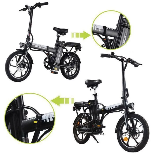 AVDLEU A10 – Faltbares Elektrofahrrad 16" – 250-W-Motor – Herausnehmbarer 36-V-11,4-Ah-Akku – Reichweite bis zu 80 km