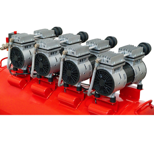 Leiser, ölfreier Kompressor mit 200-Liter-Tank – 3 kW / 4 PS – 560 L/min – 10 bar – 81 dB(A) – 230 V – TORROS