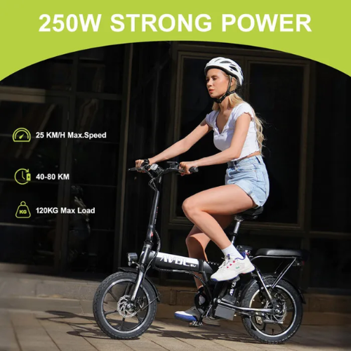 AVDLEU A10 – Faltbares Elektrofahrrad 16" – 250-W-Motor – Herausnehmbarer 36-V-11,4-Ah-Akku – Reichweite bis zu 80 km