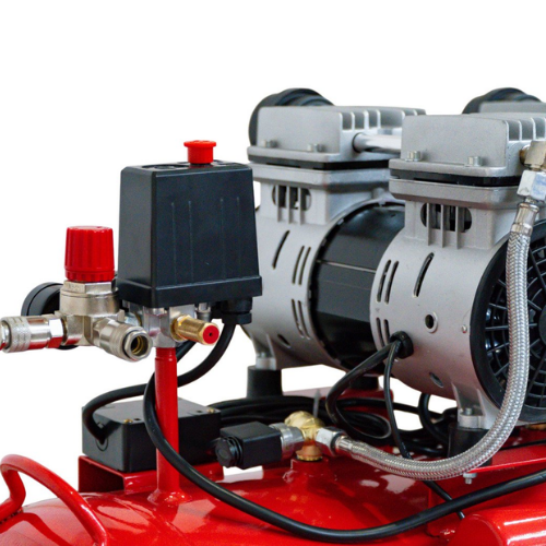 Leiser, ölfreier Kompressor mit 200-Liter-Tank – 3 kW / 4 PS – 560 L/min – 10 bar – 81 dB(A) – 230 V – TORROS