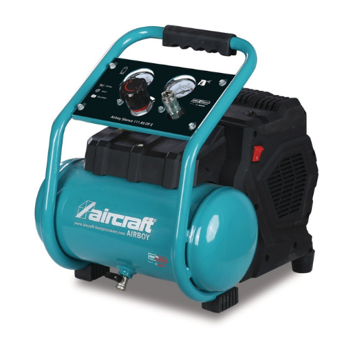 Leiser, ölfreier Akku-Luftkompressor – 6-Liter-Tank – 120 l/min – 8 bar – 18 V – Aircraft