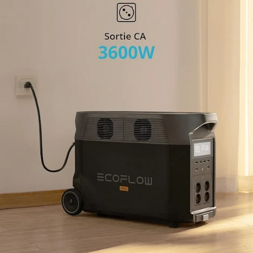 Tragbarer Stromgenerator EF ECOFLOW DELTA Pro – Erweiterbare Heimbatterie mit 3,6–25 kWh, hohe AC-Ausgangsleistung von 3.600 W, Solargenerator und Notstromversorgung für Zuhause und unterwegs