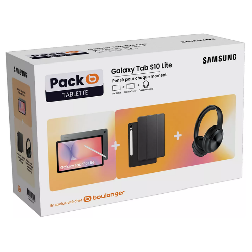 Samsung Android-Tablet im Paket: Galaxy Tab S10 Lite + Bookcover + Kopfhörer